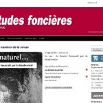 capture du site de la revue études foncières